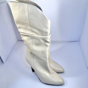 Marc Fisher LTD Krista Leather Slouch Boot Sz 7.5